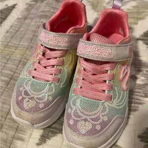 Skechers Kids' Rainbow Magical Collections Light up Sneakers